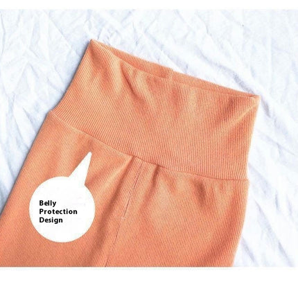 Girls Long Sleeve Pajamas 2-piece Set-Spring and Autumn High Waist House Clothes Baby Girls Set