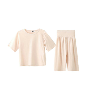 Summer Pajama Set for Boys and Girls - Casual Loose Short Sleeve Shorts 2-Piece Set 1