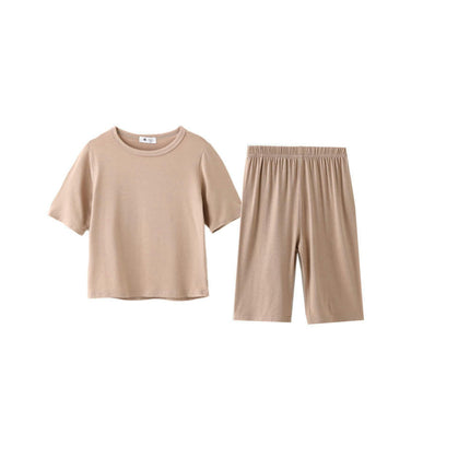 Summer Pajama Set for Boys and Girls - Casual Loose Short Sleeve Shorts 2-Piece Set 1