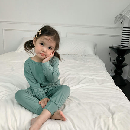 Girls Pajama Set-High Waist Modal Homewear Spring and Autumn Set