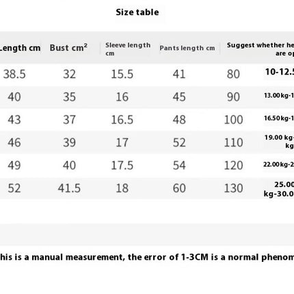 Home Wear Suit Short Sleeves-2-Piece Suit for Boys and Girls Imitation Ice Silk Casual Suit