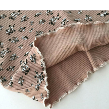 Girls Short-sleeved Floral Suit Can Be Worn Outside Baby 2-piece Pajamas Home Clothes
