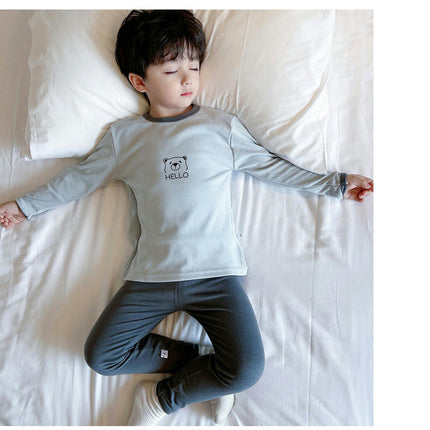 Children's Autumn Pajama Set - German Velvet Candy Colored Home Clothes 2-Piece Set