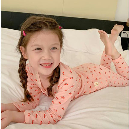 Girls Comfortable Home Clothes Cartoon Autumn Set 2-piece Casual Pajamas