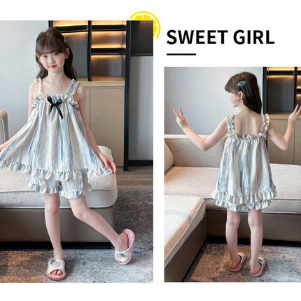 Girls Summer Cute Print Shorts Set T-Shirt and Short Pant 2 Piece Outfits Clothing Sets