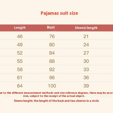 Girls Pajamas 2-piece Set - High-end Retro Button Princess Homewear Set