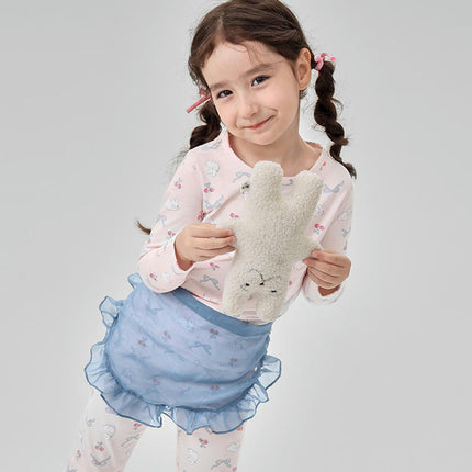 Leisurely Bunny Children's Pajamas 2-piece Set Cotton Long-sleeved Children's Home Clothes 1