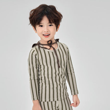 Leisurely Bunny Children's Pajamas 2-piece Set Cotton Long-sleeved Children's Home Clothes