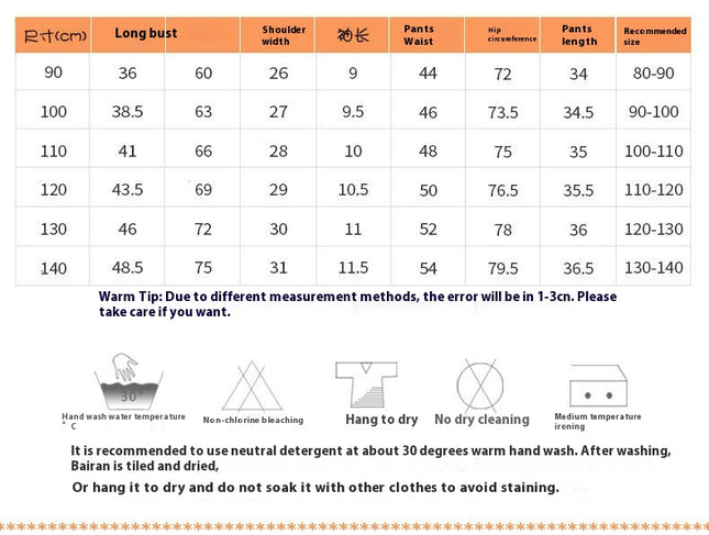 Boys Cotton Pajama Set - Summer Short Sleeve Shorts Casual Handsome Home Clothes 2-piece Set
