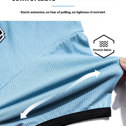 Boys' Home Clothes Set - 2-Piece Casual Air-Conditioned Clothing for Middle and Large Children