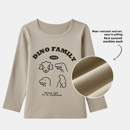 Boys' Pajamas 2-piece Set Cotton Summer Boys' Cartoon Letter Pajamas Long Sleeve Set