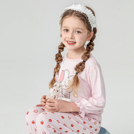 Children's Home Clothes 2-piece Set Cute Cartoon Pajamas Set Suitable for Spring and Summer