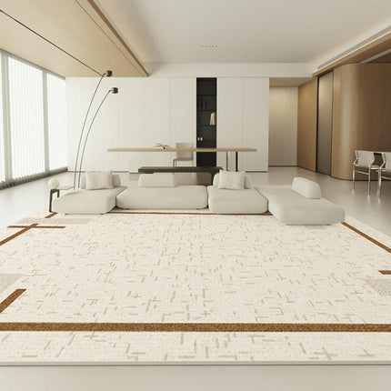 Simple Modern Geometry Area Rug Non Slip Large Area Rugs Carpet for Living Room