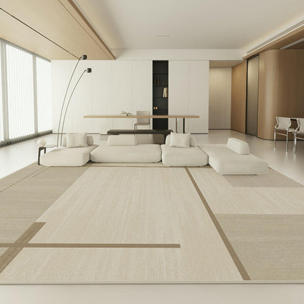 Simple Modern Geometry Area Rug Non Slip Large Area Rugs Carpet for Living Room