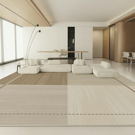 Simple Modern Geometry Area Rug Non Slip Large Area Rugs Carpet for Living Room