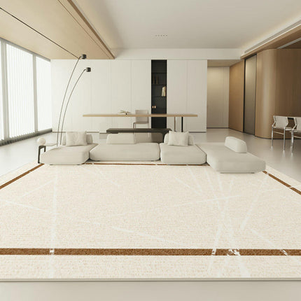 Simple Modern Geometry Area Rug Non Slip Large Area Rugs Carpet for Living Room