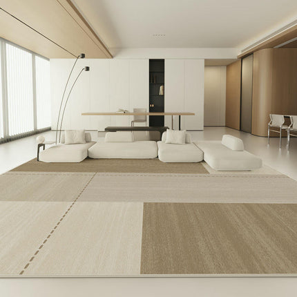 Simple Modern Geometry Area Rug Non Slip Large Area Rugs Carpet for Living Room