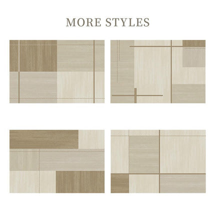 Simple Modern Geometry Area Rug Non Slip Large Area Rugs Carpet for Living Room