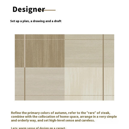 Simple Modern Geometry Area Rug Non Slip Large Area Rugs Carpet for Living Room