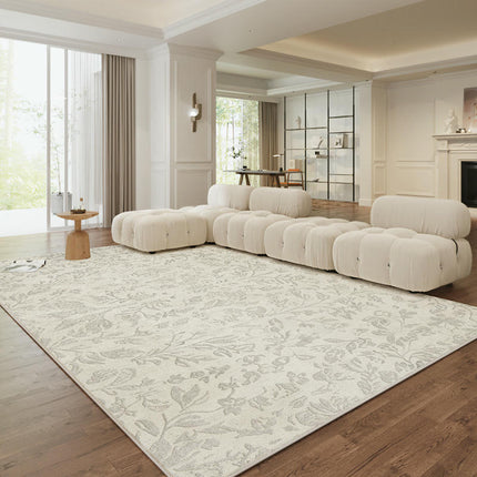 Area Rugs for Bedroom Nursery, Machine Washable Floral Living Room Rug Non Slip Large Indoor Carpet