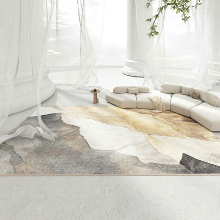 Abstract Area Rugs for Bedroom Machine Washable Living Room Rug Non Slip Large Indoor Carpet