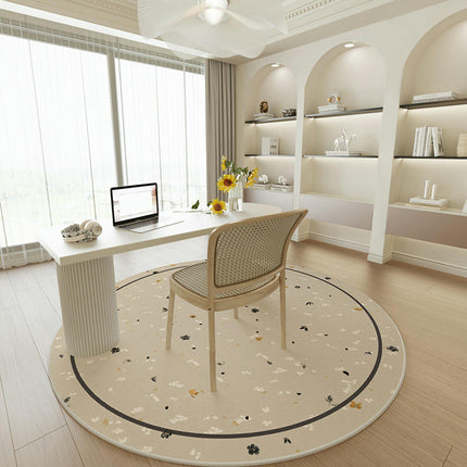 Round Area Rugs Rug-Circle Washable Area Rug for Bedroom Rug Home Office Non Slip Carpet