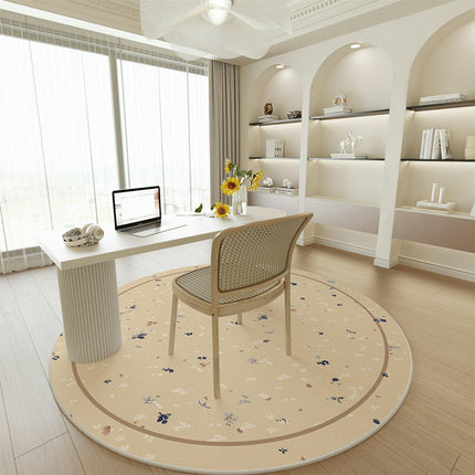Round Area Rugs Rug-Circle Washable Area Rug for Bedroom Rug Home Office Non Slip Carpet