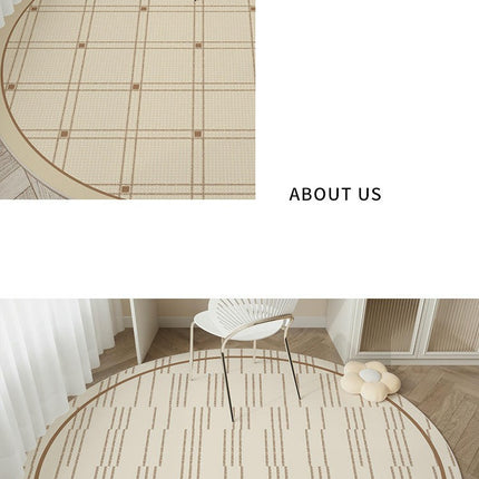 Round Area Rugs Rug-Circle Washable Area Rug for Bedroom Rug Home Office Non Slip Carpet