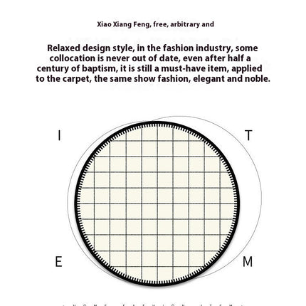 Black and White Round Area Rugs Rug-Circle Area Rug for Bedroom Rug Home Office