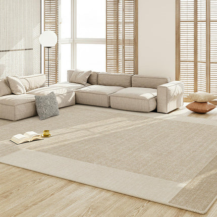 Simple Living Room Rug Large Washable Area Rug, Soft Bedroom Rug Non Slip Floor Carpet