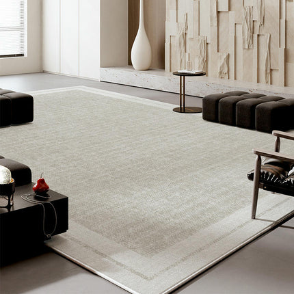 Simple Living Room Rug Large Washable Area Rug, Soft Bedroom Rug Non Slip Floor Carpet 1