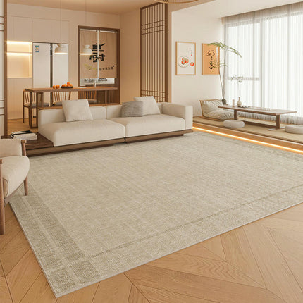 Simple Living Room Rug Large Washable Area Rug, Soft Bedroom Rug Non Slip Floor Carpet 1