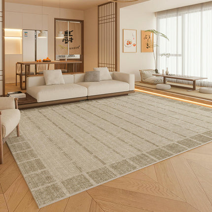 Simple Living Room Rug Large Washable Area Rug, Soft Bedroom Rug Non Slip Floor Carpet 1