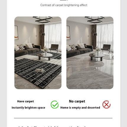 Modern Large Area Rug for Living Room Rug Office Carpets Soft Non Slip Rug Line Rug 1