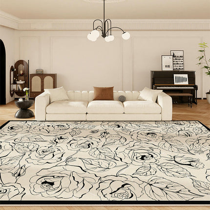 Flowers Modern Area Rug for Living Room Bedroom Rugs Large Indoor Rugs And Carpet