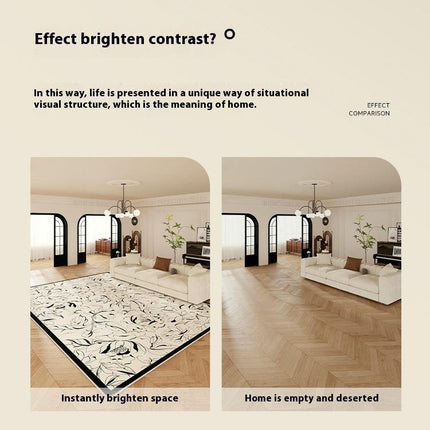 Flowers Modern Area Rug for Living Room Bedroom Rugs Large Indoor Rugs And Carpet