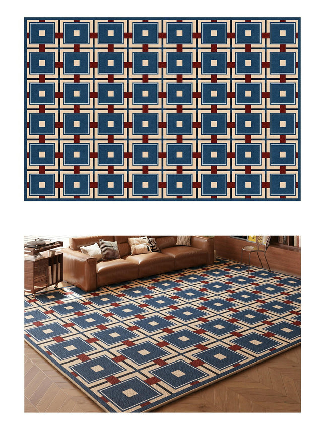 Retro Area Rugs for Living Room Large Floor Rugs Indoor Carpet for Home Decor