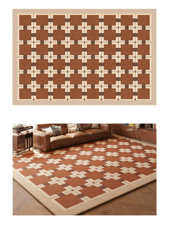 Retro Area Rugs for Living Room Large Floor Rugs Indoor Carpet for Home Decor