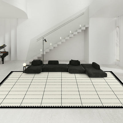 Black and White Area Rugs for Living Room Large Floor Rugs Indoor Carpet for Home Decor