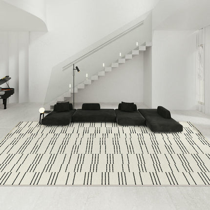 Black and White Area Rugs for Living Room Large Floor Rugs Indoor Carpet for Home Decor