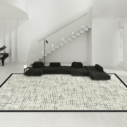 Black and White Area Rugs for Living Room Large Floor Rugs Indoor Carpet for Home Decor