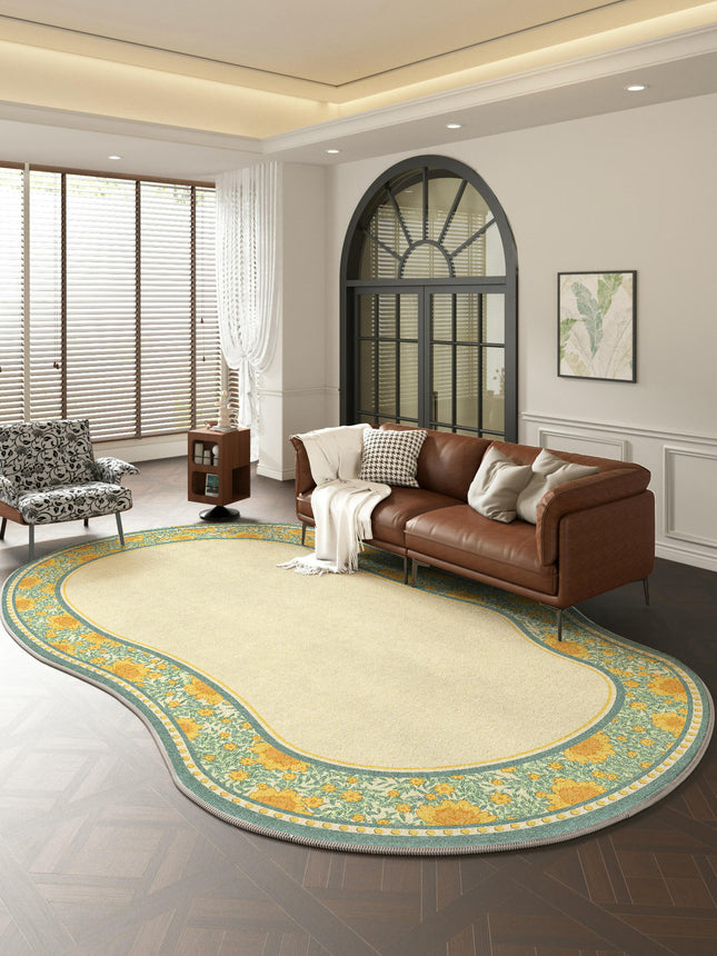 Irregular Shaped Rug Area Rug Living Room Rugs Indoor Carpets for Decor Large Floor Rugs