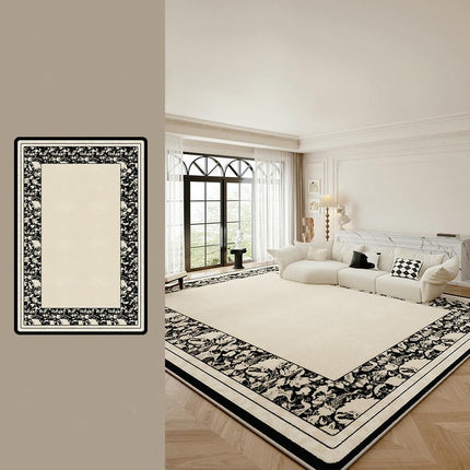 Area Rug for Living Room Machine Washable Rugs Flower Low Pile Indoor Floor Carpet