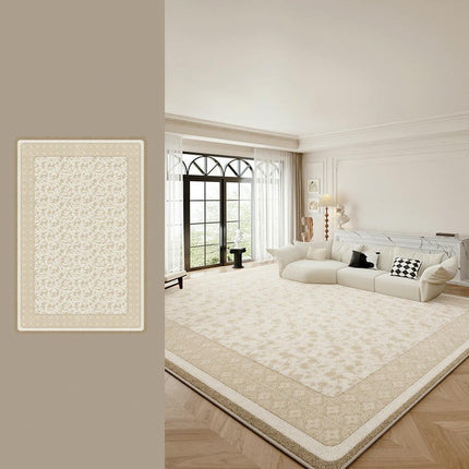 Area Rug for Living Room Machine Washable Rugs Flower Low Pile Indoor Floor Carpet