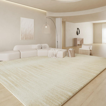 Area Rug for Living Room Machine Washable Rugs Low Pile Indoor Floor Beige Decor Carpet