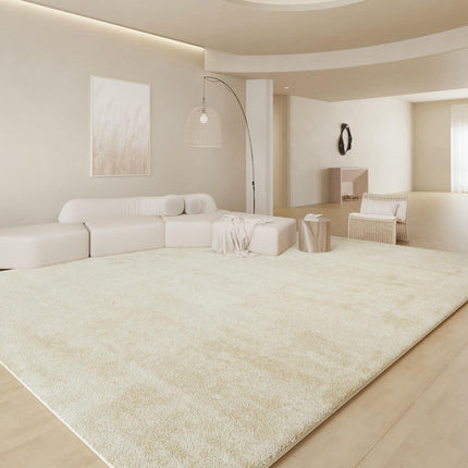 Area Rug for Living Room Machine Washable Rugs Low Pile Indoor Floor Beige Decor Carpet