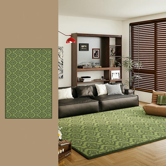 Area Rugs for Living Room,Large Low Pile Bedroom Carpet, Green Indoor Soft Carpet Home Decor-A