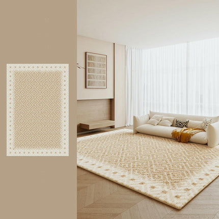 Modern Large Floor Rugs Cream Area Rugs for Indoor Living Room Decor Carpet