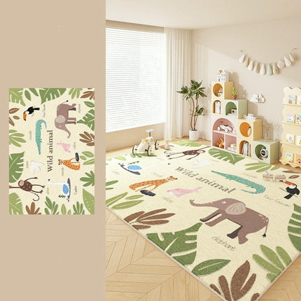 Colorful Cartoon Area Rug for Kids Girls Room Bedroom, Soft Non Slip Carpet Rugs