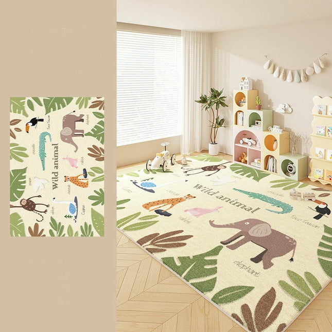 Colorful Cartoon Area Rug for Kids Girls Room Bedroom, Soft Non Slip Carpet Rugs